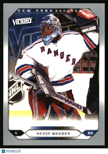 2005-06 Upper Deck Kevin Weekes #233 2005-06 Upper Deck Victory Update New York Rangers
