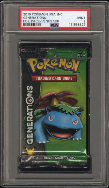2016 Pokemon Usa, Inc. Generations Foil Pack Venusaur Foil Pack PSA 9