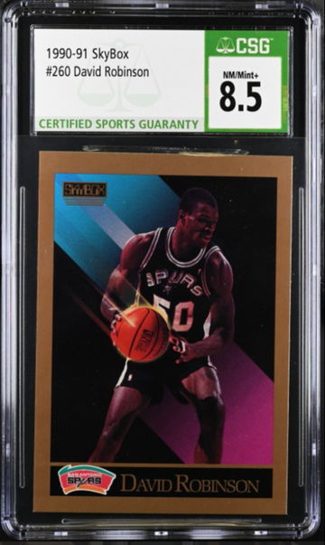 1990-91 SkyBox 260 David Robinson CSG 8.5 NM/Mint+