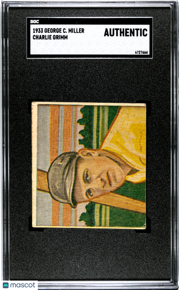 1933 George C. Miller Charlie Grimm SGC A