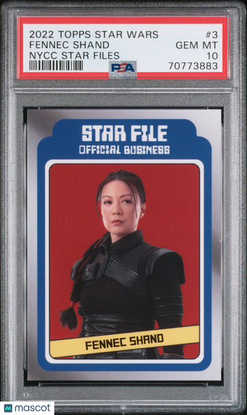 2022 Topps Star Wars Nycc Star Files Fennec Shand #3 PSA 10