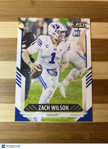 Zach Wilson Rookie Card 2021 Panini Score Football #304 New York Jets NFL RC
