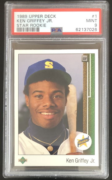 1989 Upper Deck Ken Griffey Jr Star Rookie RC Graded PSA Mint 9 SHARP CENTERED!!