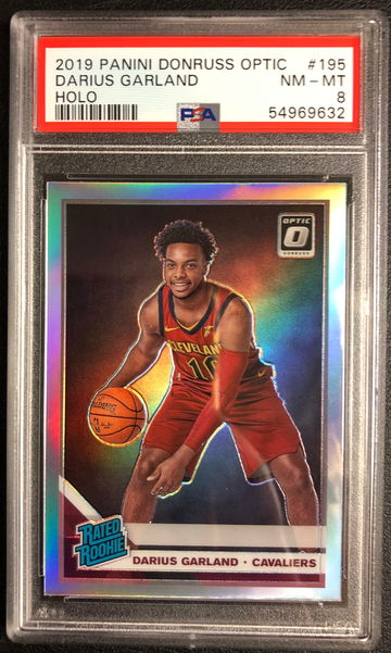 2019 Darius Garland Donruss Optic Holo #195 PSA 8 Cleveland Cavaliers RC Rookie Card