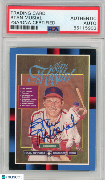 1961 Stan Musial PSA A Auto A