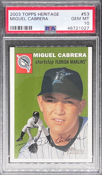 2003 Topps Heritage #53 Miguel Cabrera PSA 10