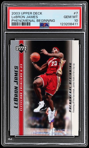 2003 Upper Deck Lebron James Phenomenal Beginning PSA 10 RC