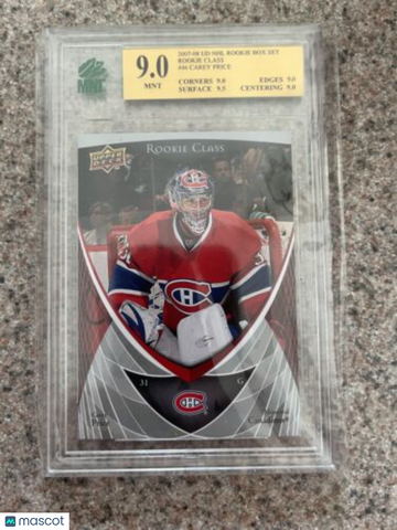 2007-08 Upper Deck Rookie Class Carey Price #46 Rookie MNT 9