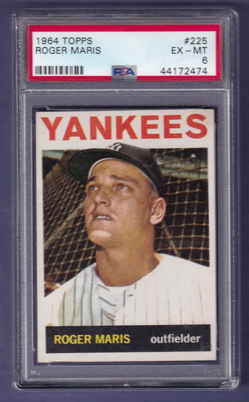 1964 Topps #225 Roger Maris PSA 6