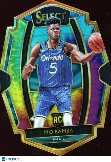 Mo Bamba 2018 Rookie Tie-Dye Prizm Panini Authentic Orlando Magic