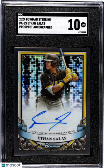 2024 Bowman Sterling Ethan Salas #PA-ES Prospect Autograph SGC 10