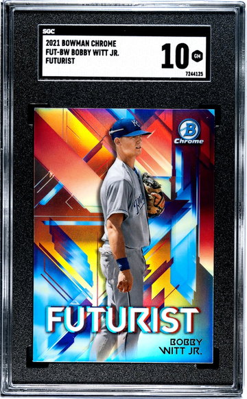 2021 Bowman Chrome Bobby Witt Jr. Futurist Rookie SGC 10