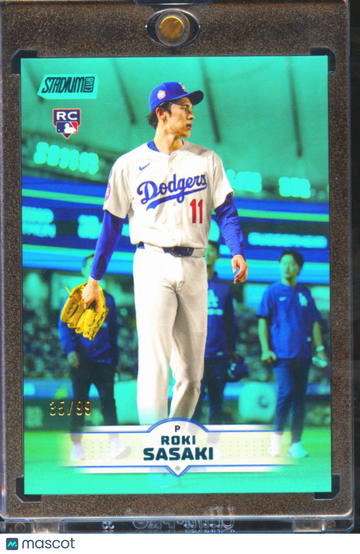 2025 Topps Stadium Club Roki Sasaki #187 Green /99 RC