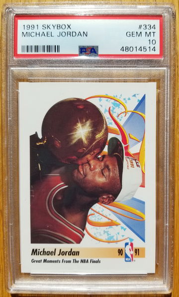 1991 Skybox #334 Michael Jordan PSA 10 GEM MT