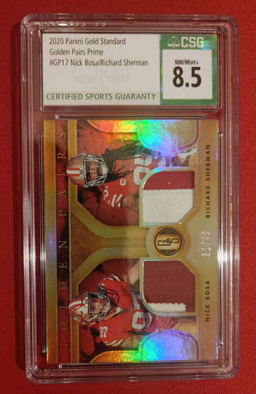 2020 Panini Gold Standard 31/49 San Francisco 49ers Nick Bosa/Richard Sherman