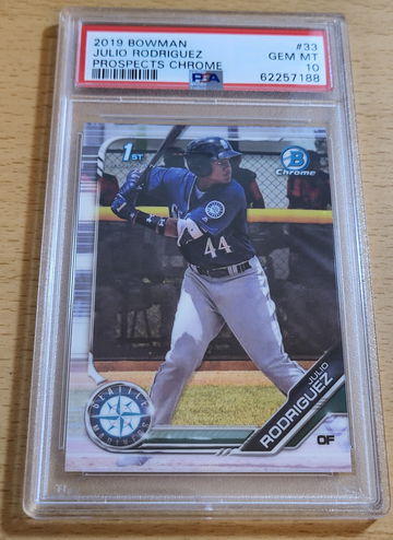 2019 Bowman Chrome Julio Rodriguez PSA 10 RC