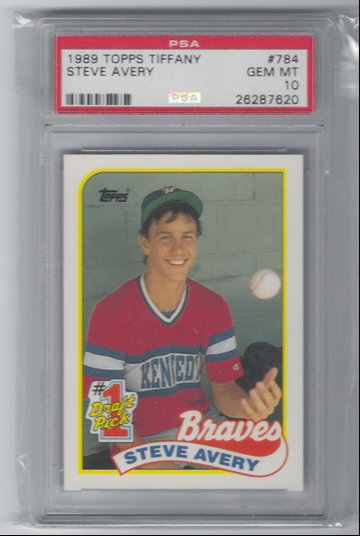 Steve Avery 1989 Topps Tiffany