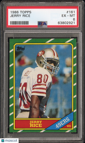 1986 Topps Jerry Rice #161 PSA 6