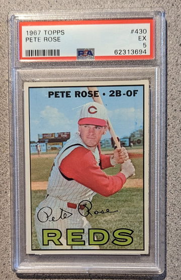 1967 Topps Pete Rose PSA 5 Centered 