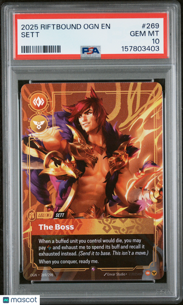 2025 Riftbound: League Of Legends Ogn-Origins Sett PSA 10 #269