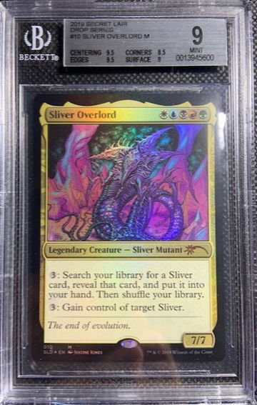 2019 MTG Magic The Gathering Sliver Overlord Secret Lair Drop FOIL BGS 9 MINT