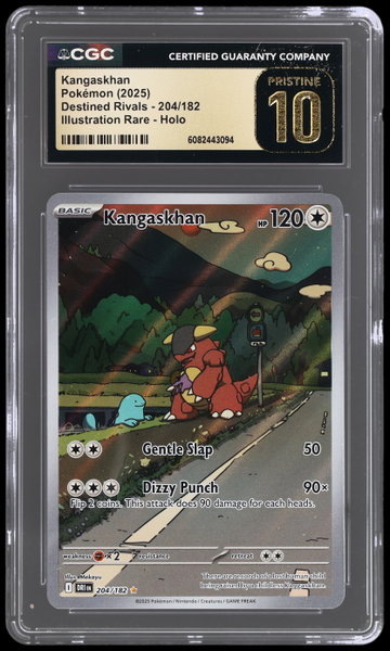 2025 Pokemon Scarlet And Violet Destined Rivals Kangaskhan Illustration Rare CGC 10 Pristine