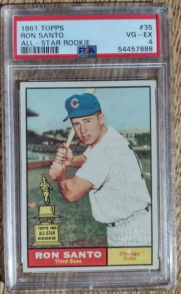1961 Topps Ron Santo PSA 4