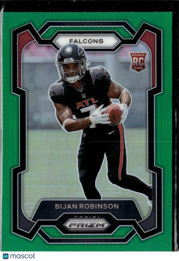 Bijan Robinson 2023 Panini Prizm RC Green Atlanta Falcons