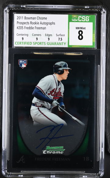 2011 BOWMAN CHROME PROSPECTS ROOKIE AUTOGRAPHS FREDDIE FREEMAN