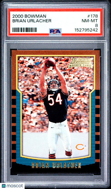 2000 Bowman Brian Urlacher #178 PSA 8