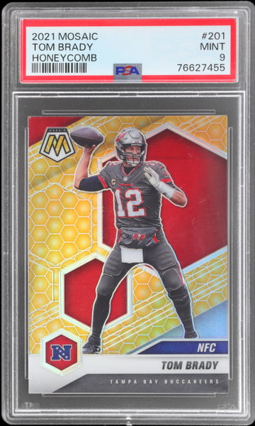 2021 Panini Mosaic Tom Brady Honeycomb PSA 9