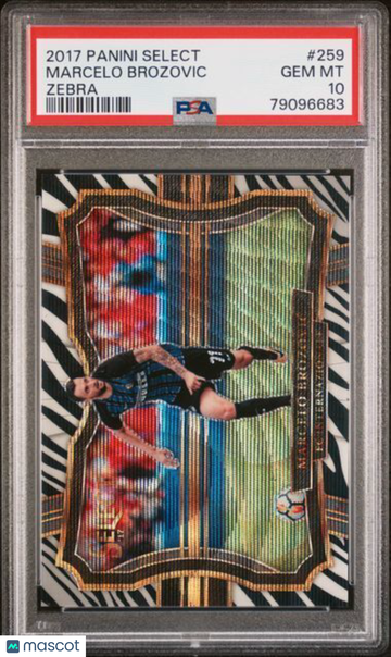 2017 Panini Select Marcelo Brozovic #259 Zebra PSA 10
