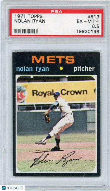 1971 Topps Nolan Ryan #513 PSA 6.5