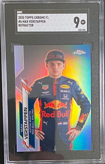 2020 Topps Chrome Formula 1 F1 Max Verstappen Refractor SGC 9
