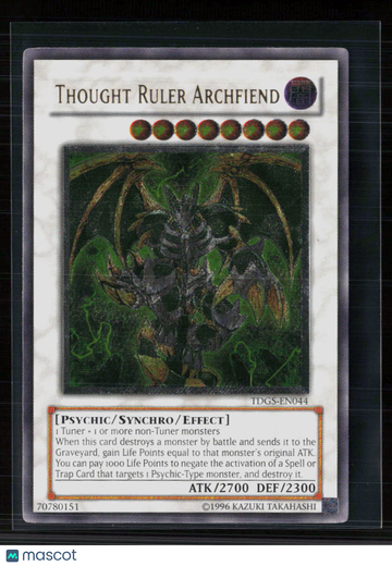 2008 Yu-Gi-Oh! The Duelist Genesis Thought Ruler Archfiend Ultimate Rare Synchro 1st Edition