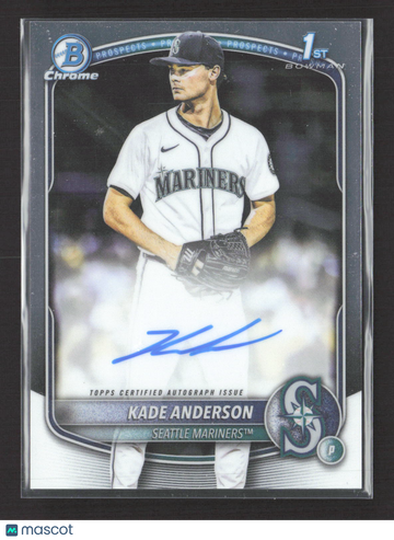 2025 Bowman Chrome Kade Anderson #CPA-KA 1st Bowman