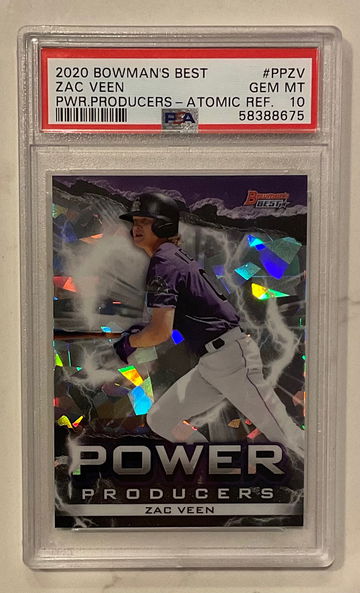 2020 Bowman’s Best Zac Veen Atomic Refractor PSA 10