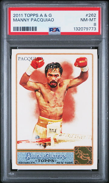 2011 Topps Allen and Ginter Manny Pacquiao #262 PSA 8