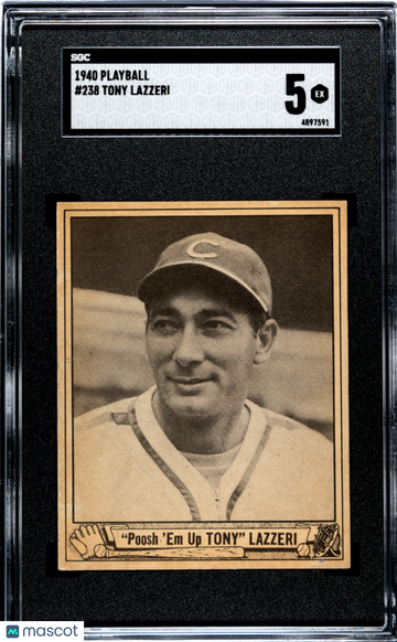 1940 Playball Tony Lazzeri #238 SGC 5