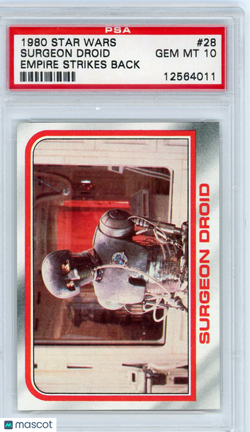 1980 Star Wars Empire Strikes Back Surgeon Droid #28 PSA 10