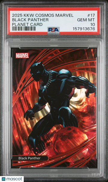 2025 Kakawow Cosmos Marvel Planet Card Black Panther #17 PSA 10