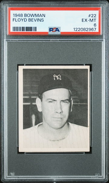 1948 Bowman Bill Bevens #22 PSA 6