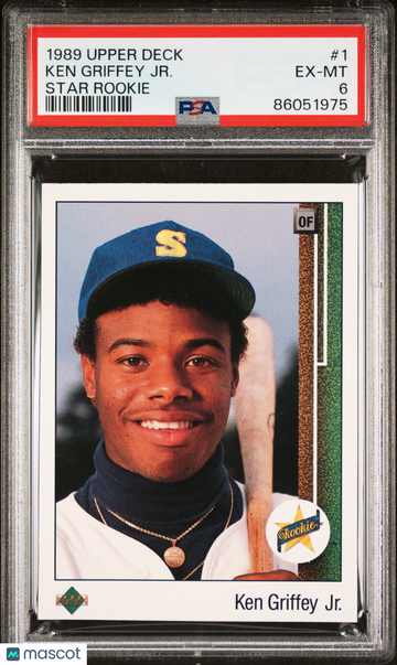 1989 Upper Deck Ken Griffey JR. #1 Star Rookie PSA 6