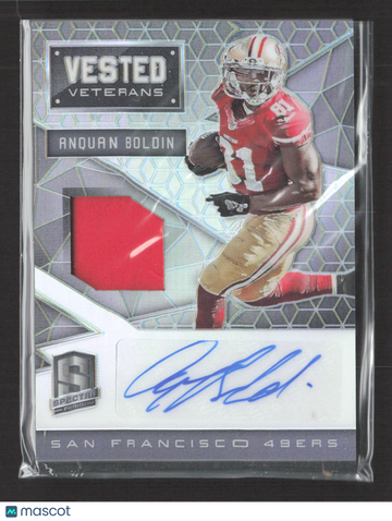 2016 Panini Spectra Vested Veterans Anquan Boldin #VV-AB /49 Patch Memorabilia