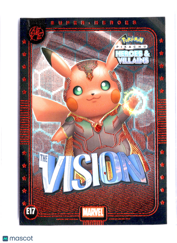 MARVEL/DC Pikachu The Vision HOLOFOIL #E17