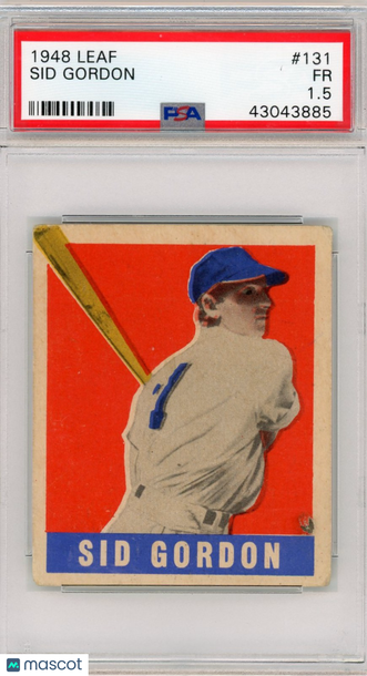 1948 Leaf Sid Gordon #131 PSA 1.5