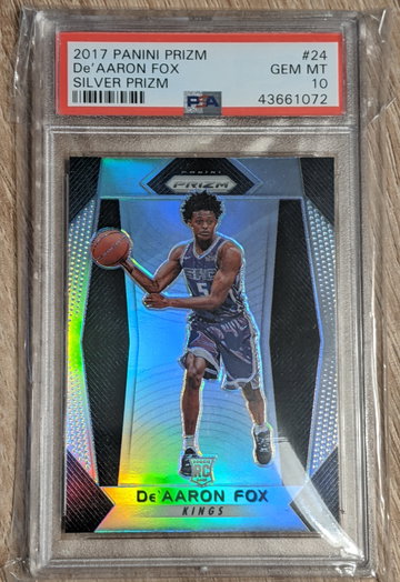 De'Aaron Fox 2017 Prizm Silver #24 PSA 10