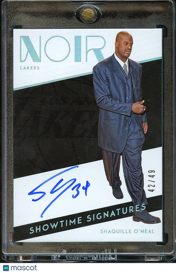 2020 Panini Noir Basketball Shaquille O'Neal #SWS-SON /49