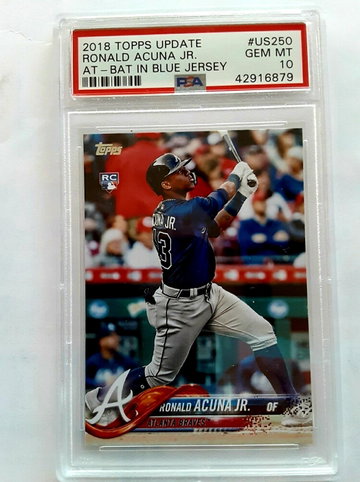 2018 Topps Update Ronald Acuna PSA 10 #US250 RC 