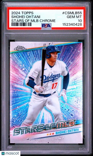 2024 Topps Stars Of MLB Chrome Shohei Ohtani #CSMLB55 Series 2 PSA 10